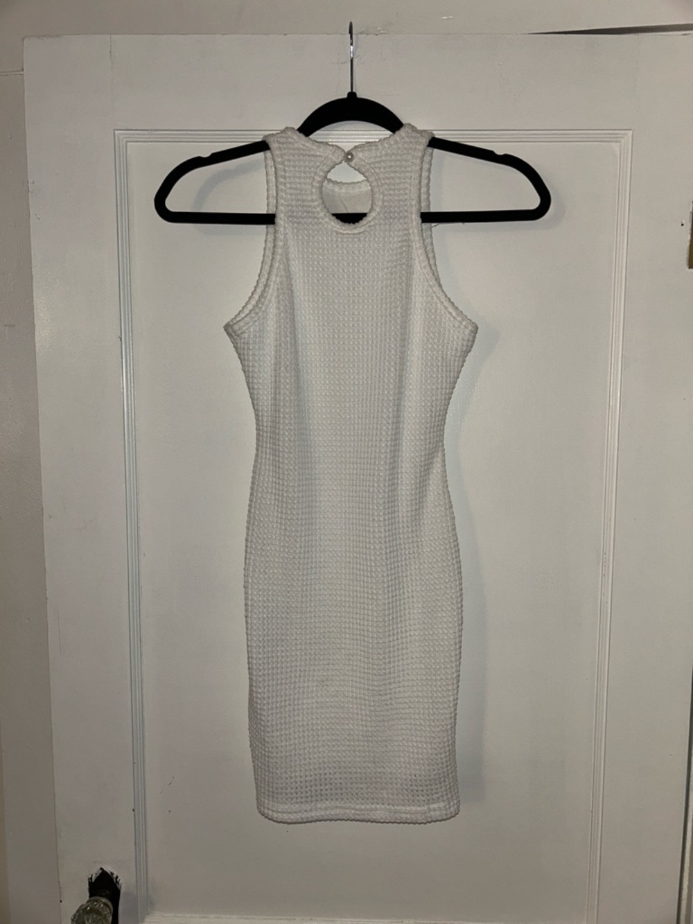 SHEIN White Sleeveless Knit Mini Dress - Picture 3 of 5